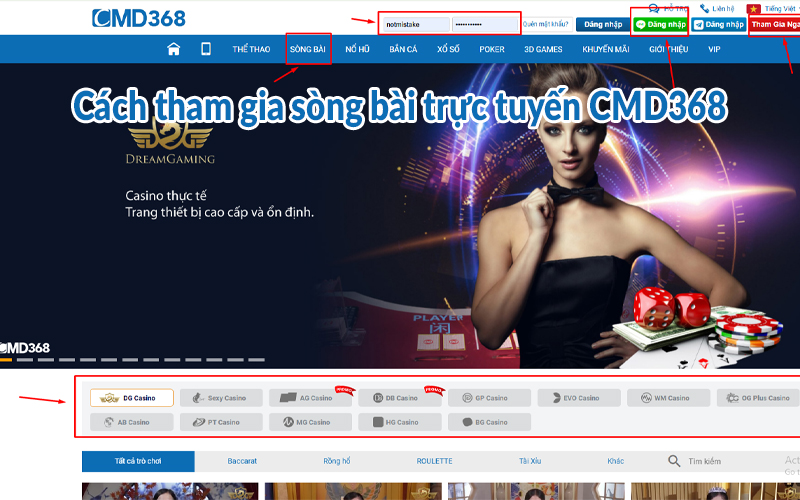 Sòng bài trực tuyến CMD368: Độ tin cậy cao nhất Châu Á 4 Cách tham gia sòng bài trực tuyến CMD368